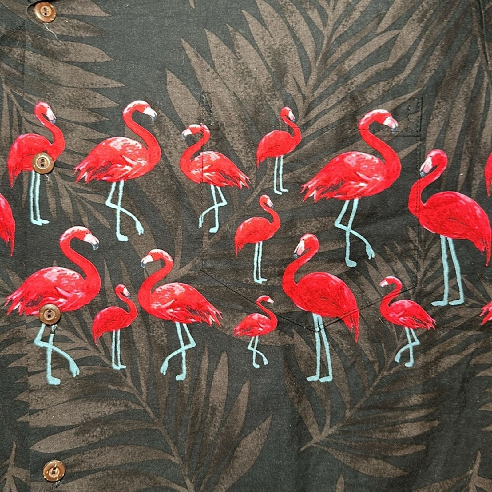 Pacific Legend Pacific Legend Hawaiian Flamingo Short Sleeve - 2XL Size US XXL / EU 58 / 5 - 5 Thumbnail