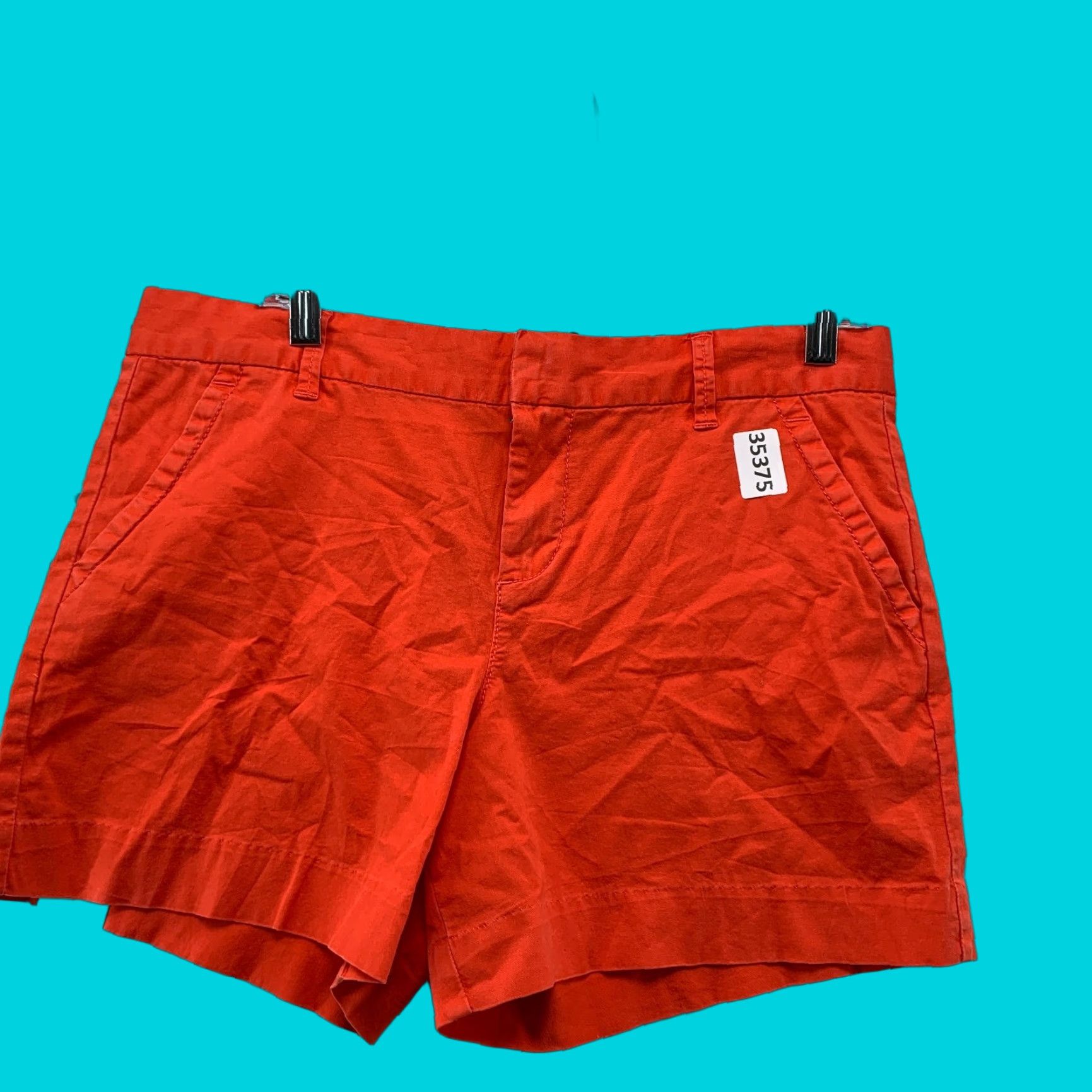 Calvin Klein NEW Calvin Klein Chino Shorts Womens Size 10 Red Orange NWT 33x5 Size 32" / US 10 / IT 46 - 1 Thumbnail