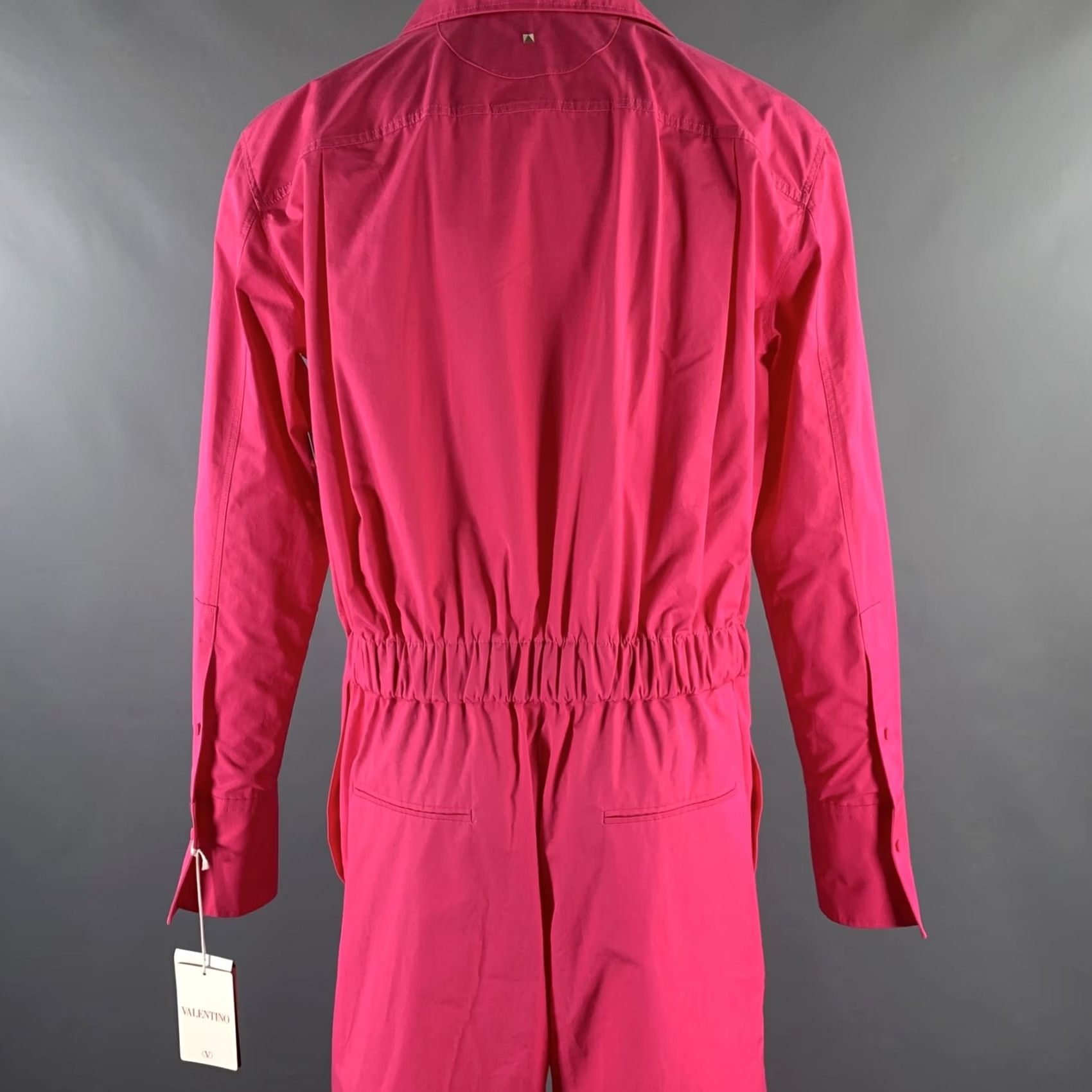 Valentino VALENTINO Pink Cotton Hidden Placket Jumpsuit SIZE S Men Adult 33 Inseam Vintage? Size 36R - 5 Thumbnail