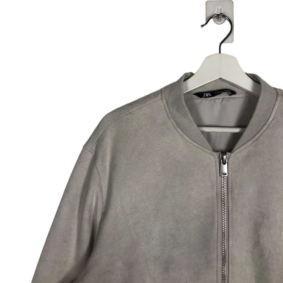 Zara 🔥 ZARA MOLESKIN BLOUSON BOMBER JACKET Size US XL / EU 56 / 4 - 7 Thumbnail