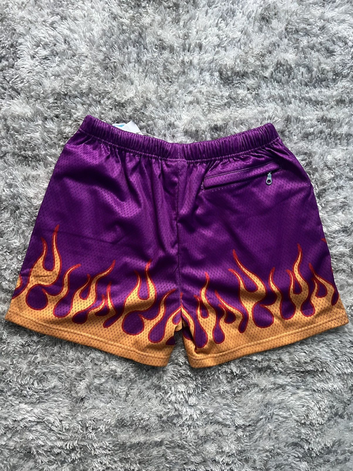 Snowday Snow day purple flame basketball shorts Size US 32 / EU 48 - 2 Thumbnail