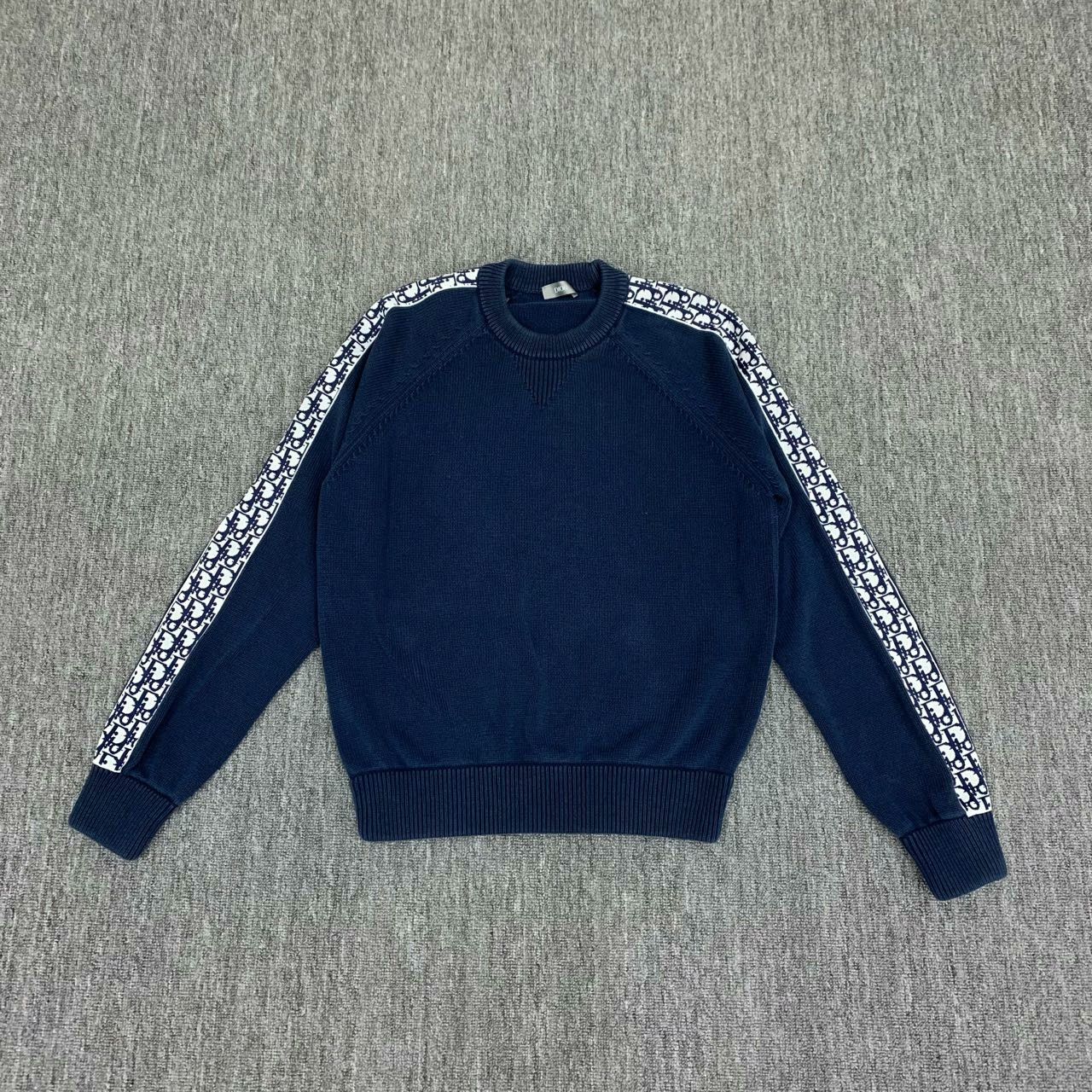 Dior dior blue logo sweater with floral print Size US M / EU 48-50 / 2 - 1 Thumbnail