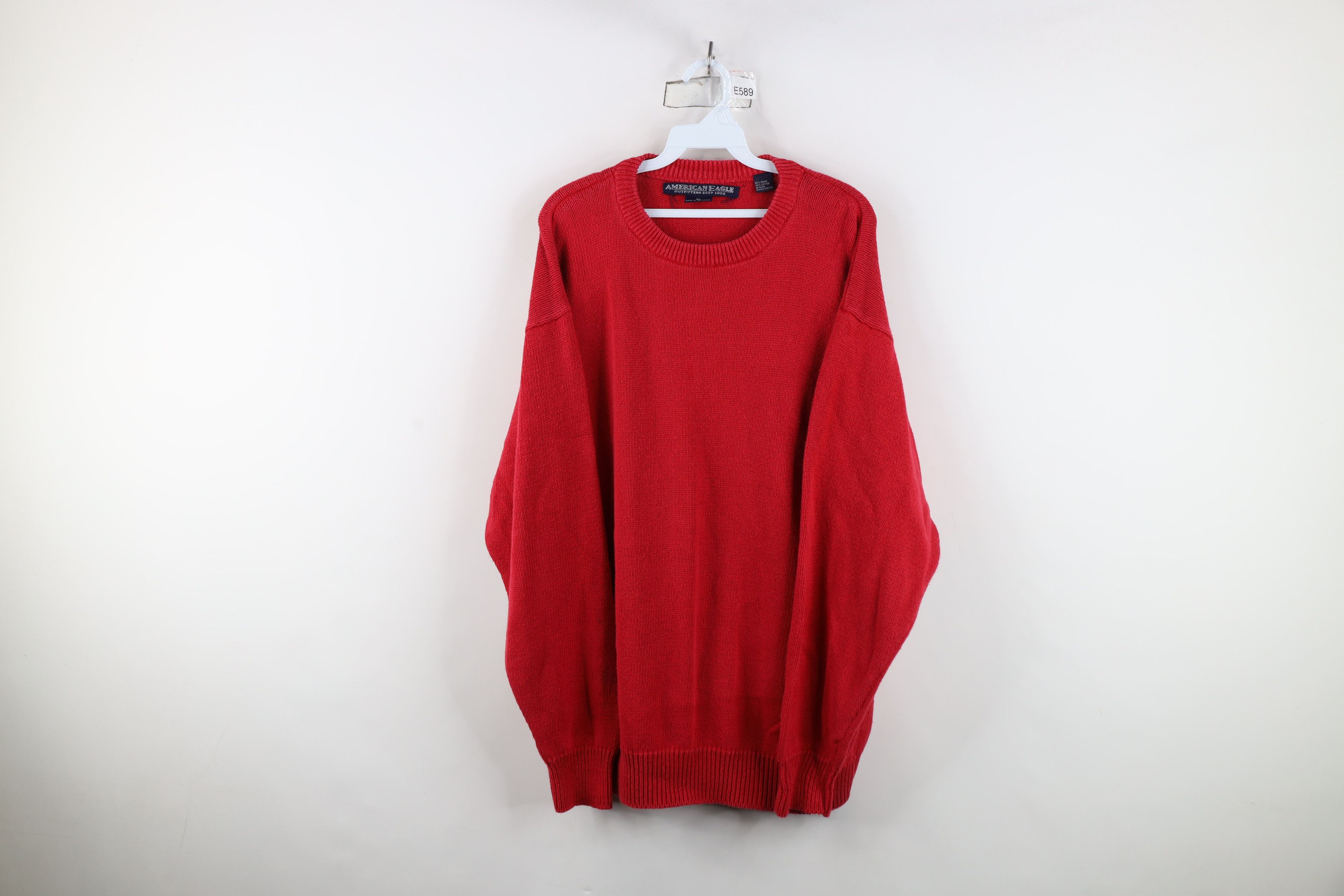 American Eagle Outfitters Vintage 90s American Eagle Outfitters Crewneck Sweater Red Size US XL / EU 56 / 4 - 1 Thumbnail