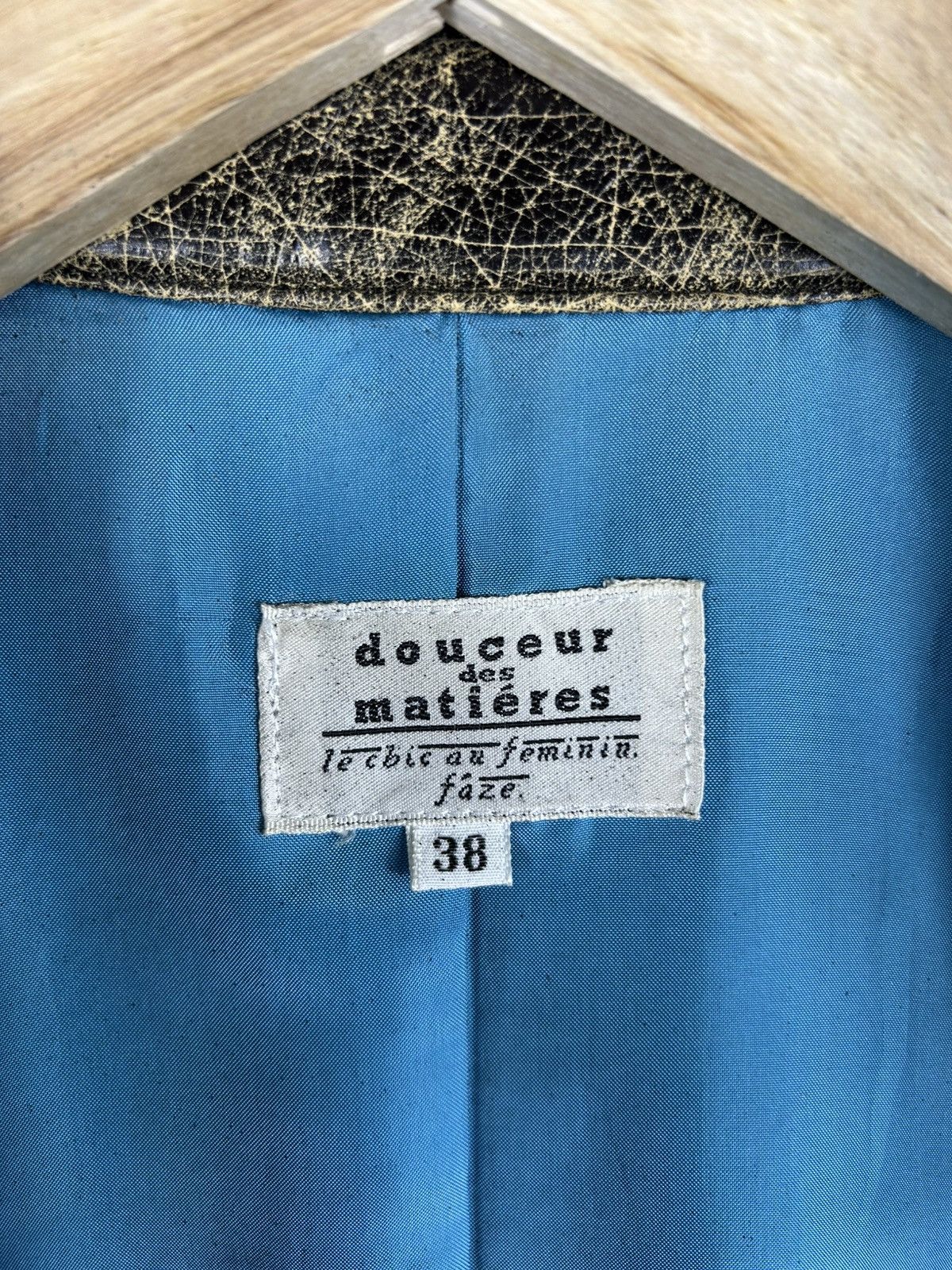 Designer × Vintage ⚡️Vintage Douceur Des Matieres Polyviny Zipper Cropped Jacket Size S / US 4 / IT 40 - 9 Thumbnail