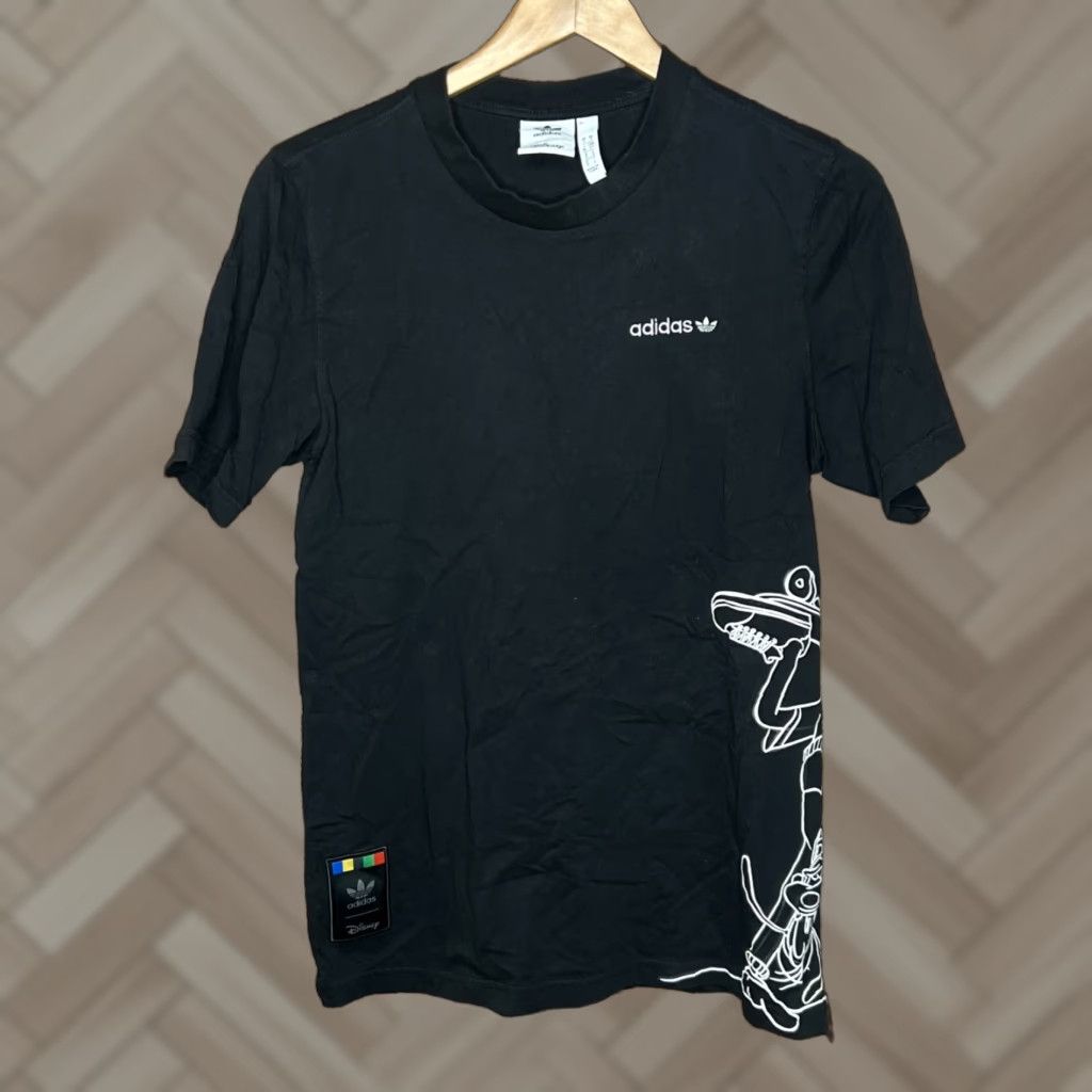 Adidas ADIDAS Originals x Disney Goofy Mens Black Short Sleeve T Shirt Size S Size US S / EU 44-46 / 1 - 1 Thumbnail