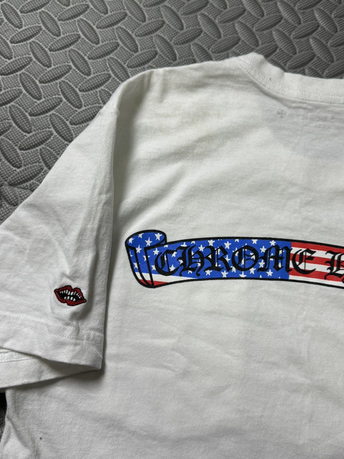Chrome Hearts MATTY BOY AMERICAN FLAG SCROLL TEE Size US M / EU 48-50 / 2 - 2 Thumbnail
