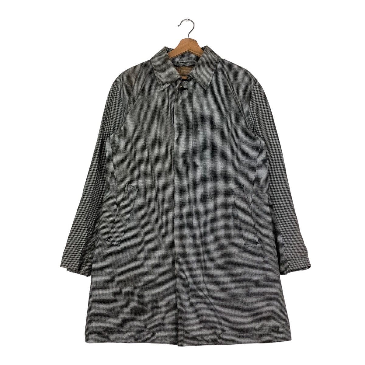 Issey Miyake 🔥Vintage Long Jacket Herringbone Ships Japan Issey Miyake Size US L / EU 52-54 / 3 - 1 Thumbnail