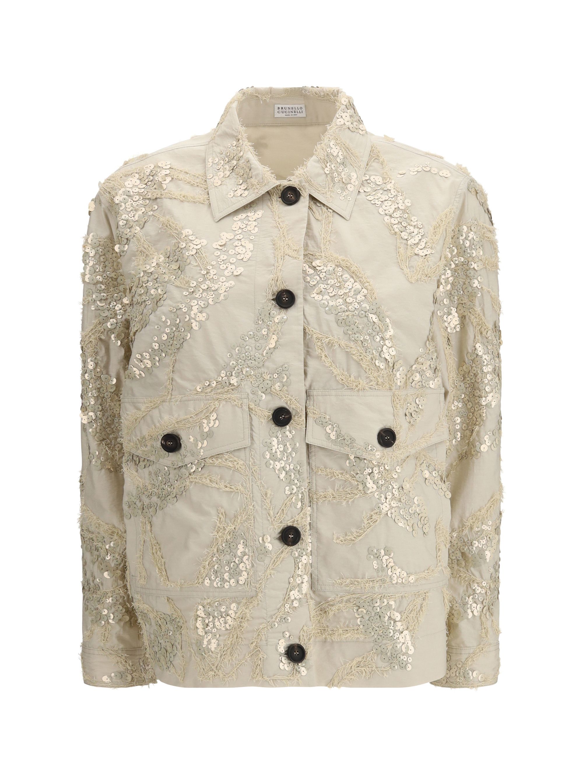 Brunello Cucinelli Embroidered and sequined Jacket Size M / US 6-8 / IT 42-44 - 1 Thumbnail