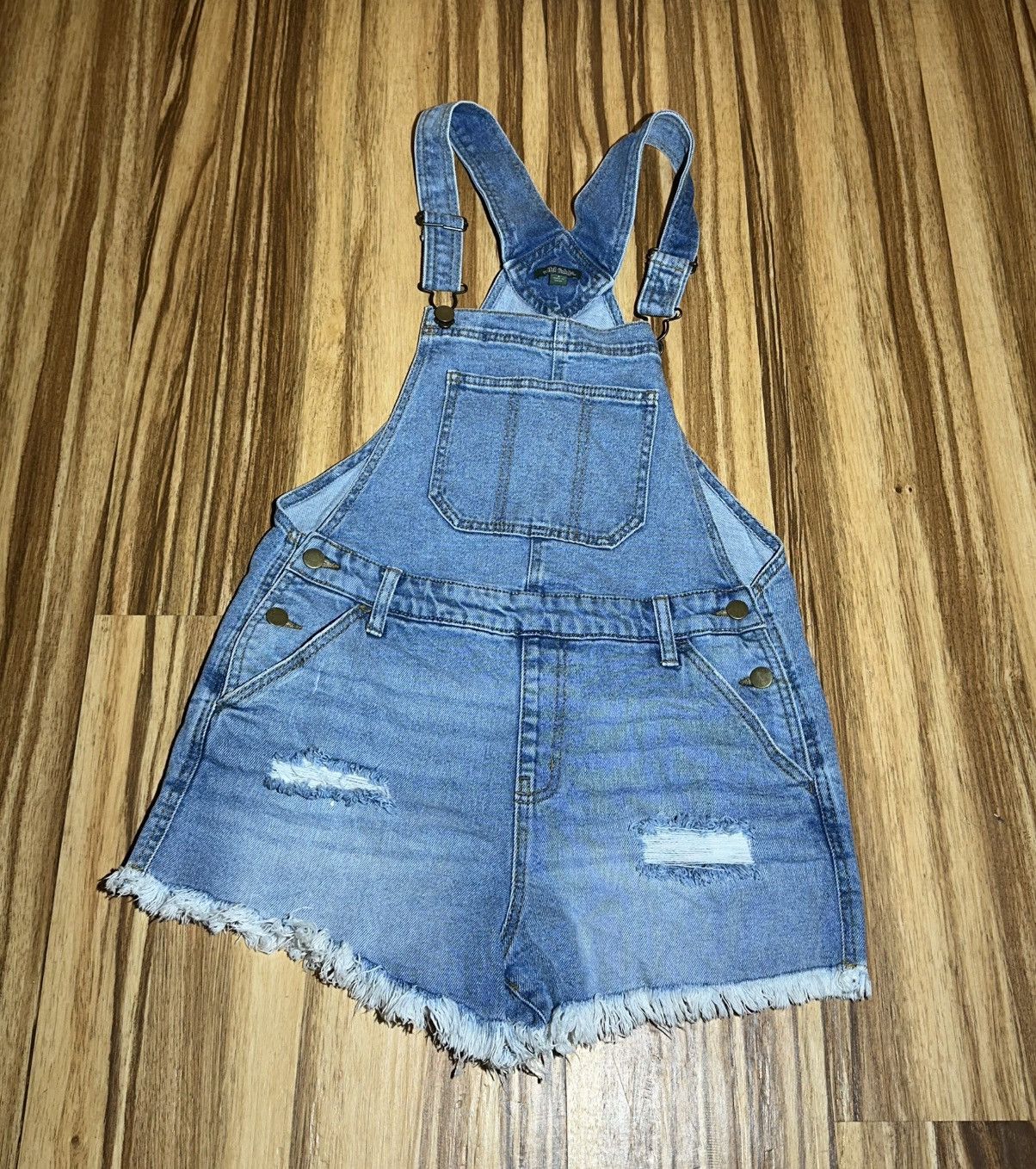 Other Wild Fable Denim Overall Shorts SizeS Size 27" / US 4 / IT 40 - 1 Thumbnail