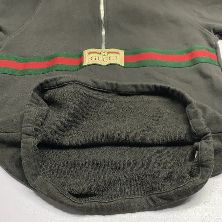 Gucci GUCCI Kids Black Half-Zip Hoodie with Logo-2507 Size US XL / EU 56 / 4 - 3 Thumbnail
