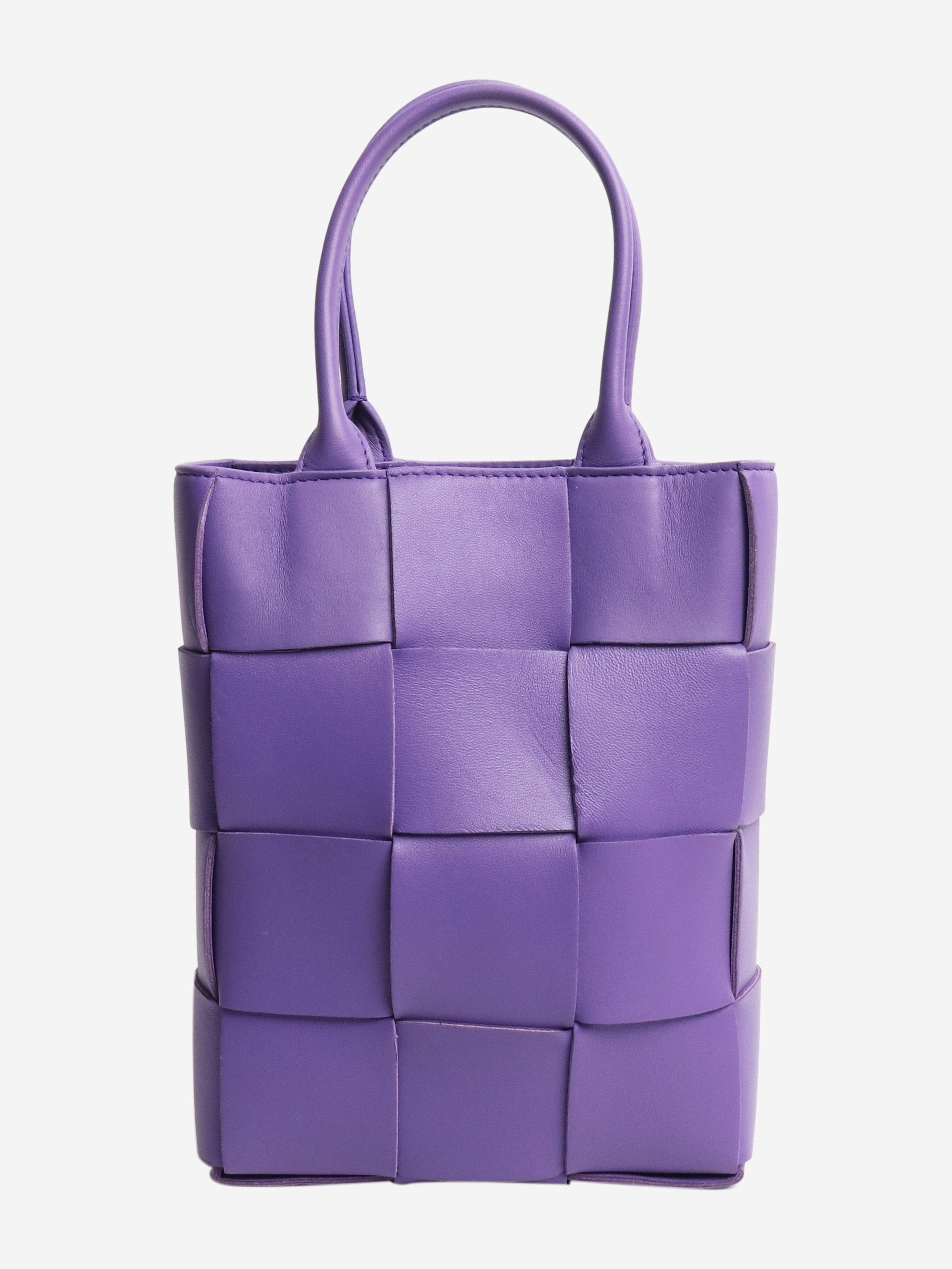 Bottega Veneta Purple mini Cassette tote bag Size ONE SIZE - 1 Thumbnail