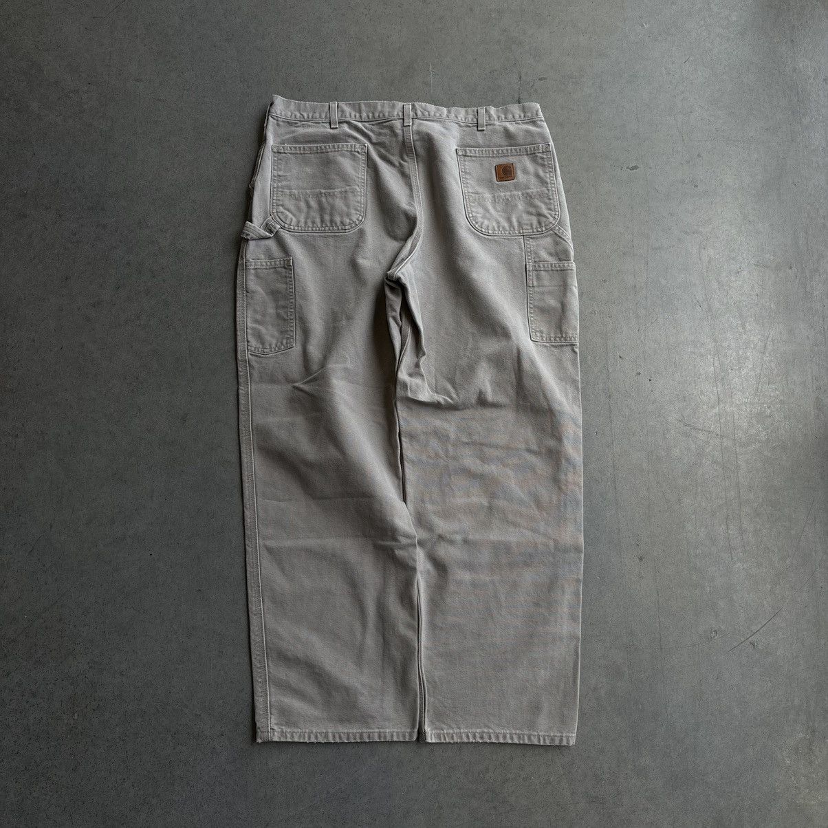 Carhartt × Vintage Vintage 40x30 Carhartt Carpenter Pants Beige Workwear Baggy Size US 40 / EU 56 - 2 Thumbnail