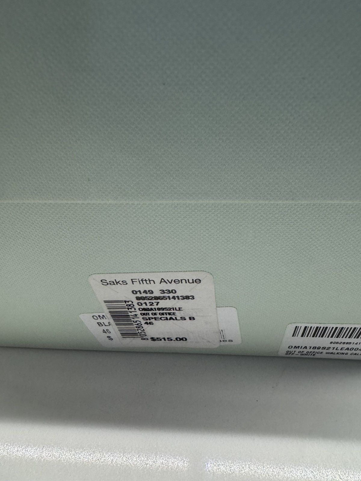 Off-White Off-White “Out of Office For Walking Black Leather Sneakers Size US 13 / EU 46 - 11 Thumbnail