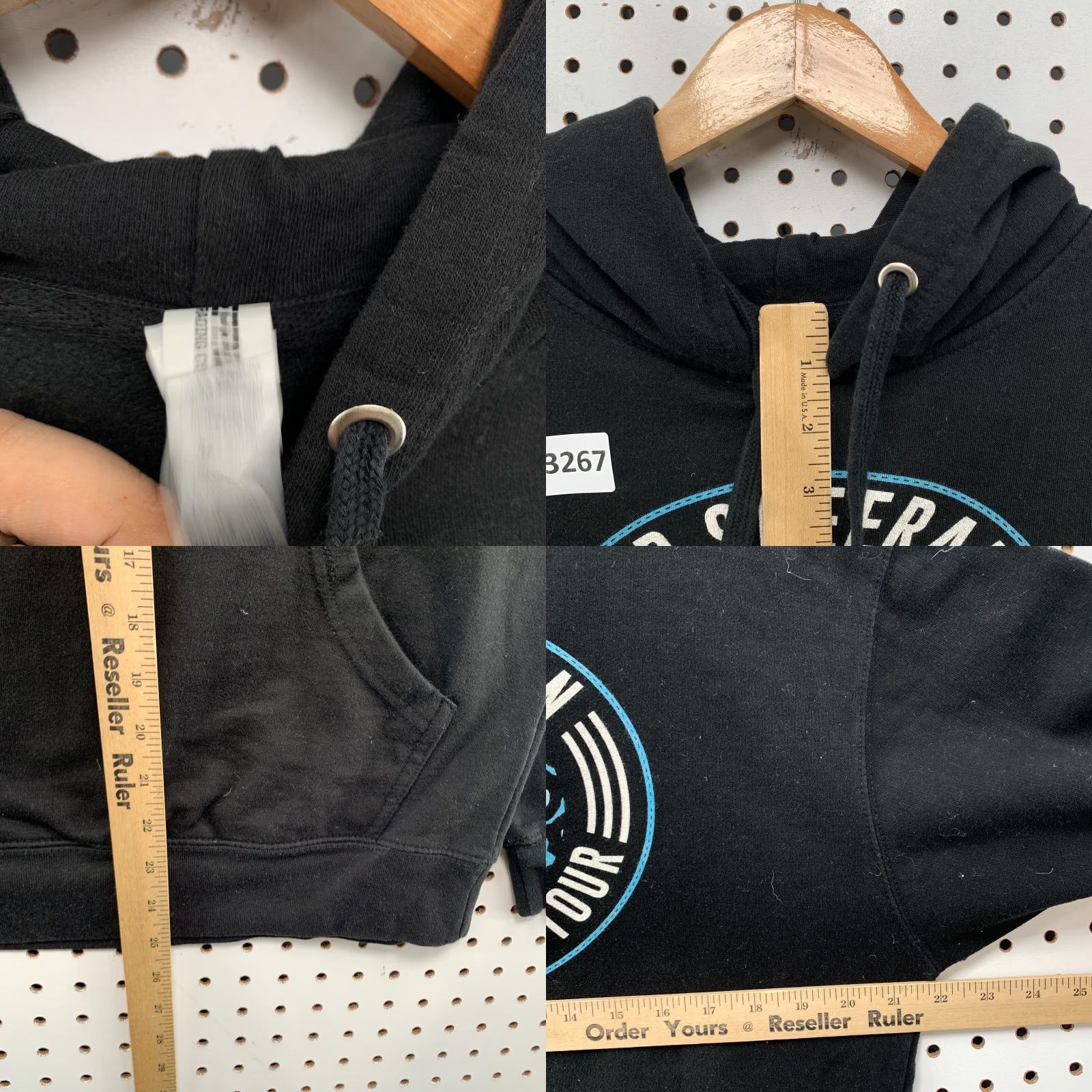 Vintage VINTAGE Independent Trading Company Hoodie Mens M Ed Sheeran Divide World Tour Pocket Music 22x25 Black Size US M / EU 48-50 / 2 - 8 Thumbnail