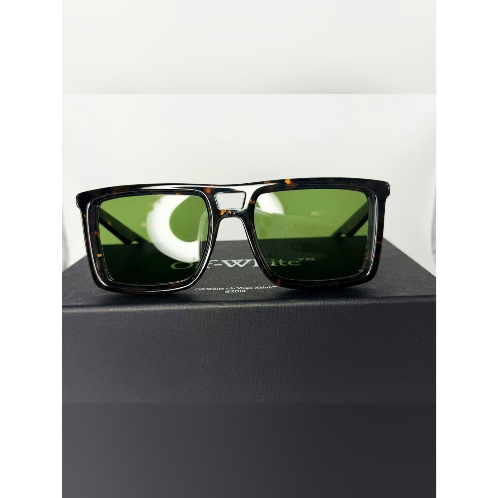 Off-White Authentic Off-White "Virgil" Square-Frame Sunglasses–Havana Size ONE SIZE - 2 Thumbnail