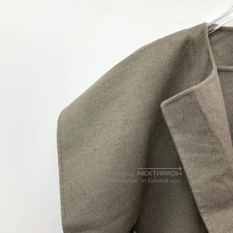 Hermes Hermes Gray-brown cashmere belted cape coat Size XXS / US 00 / IT 34 - 3 Thumbnail