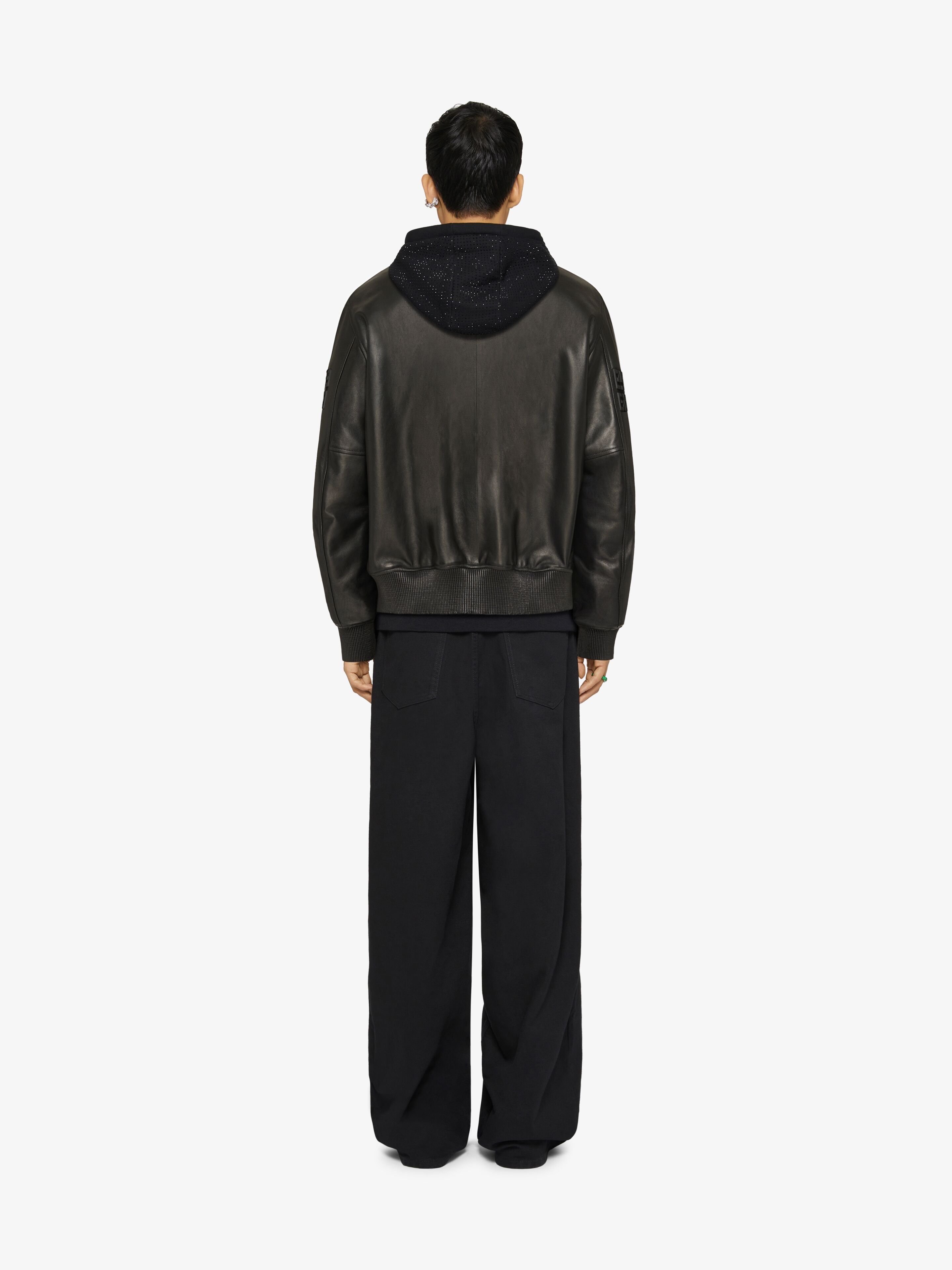 Givenchy o1w1db10325 Leather Varsity in Black Size US S / EU 44-46 / 1 - 4 Thumbnail