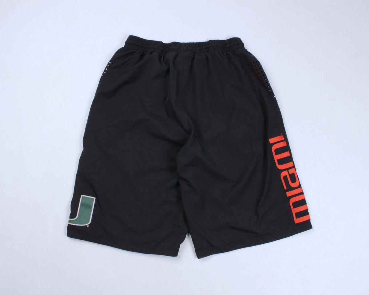 Nike × Vintage NIKE Vintage University ofMiami Hurricanes Basketball Shorts Size US 32 / EU 48 - 10 Thumbnail