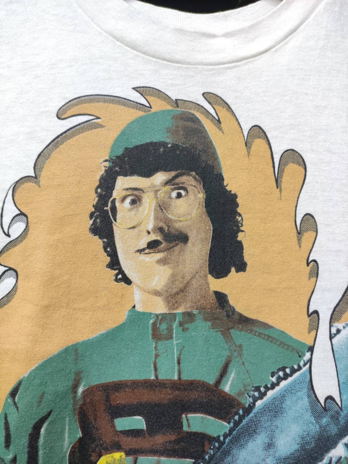 Band Tees Rare! NOS Vtg 80's Weird Al Yankovic " Stupid Tour " Promo Size US M / EU 48-50 / 2 - 4 Thumbnail