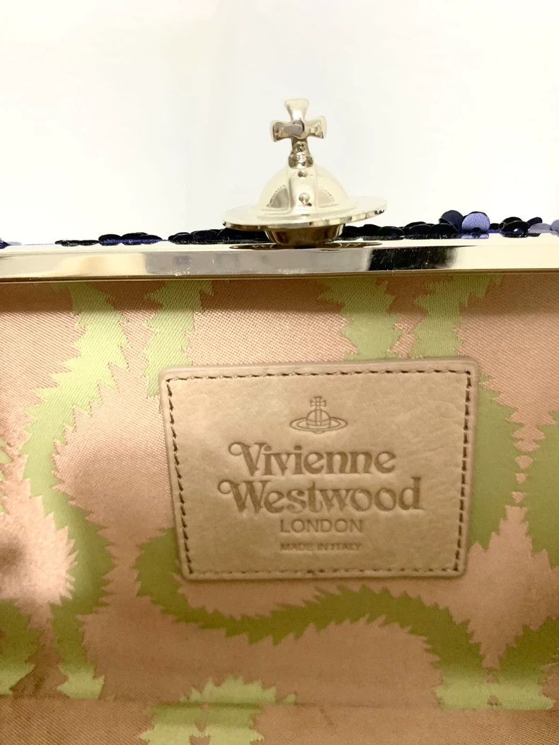 Vivienne Westwood Vivienne Westwood size os Punk Saturnite blue glitter 3d Sa Size ONE SIZE - 5 Thumbnail