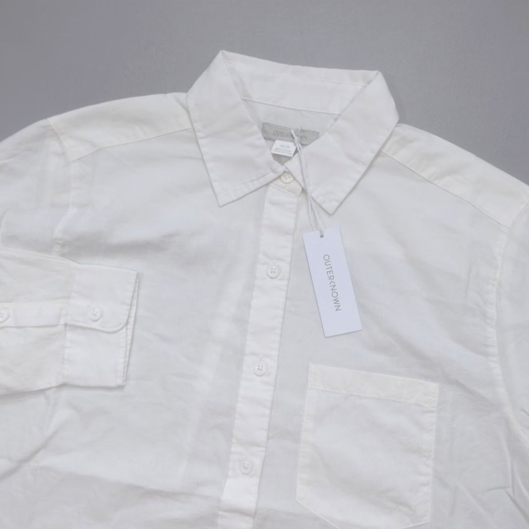 Outerknown VINTAGE? Outerknown Long Sleeve Button Up SLT Ivory Pocket Shirt Mens Classic Fit Size XS Size US XS / EU 42 / 0 - 2 Thumbnail