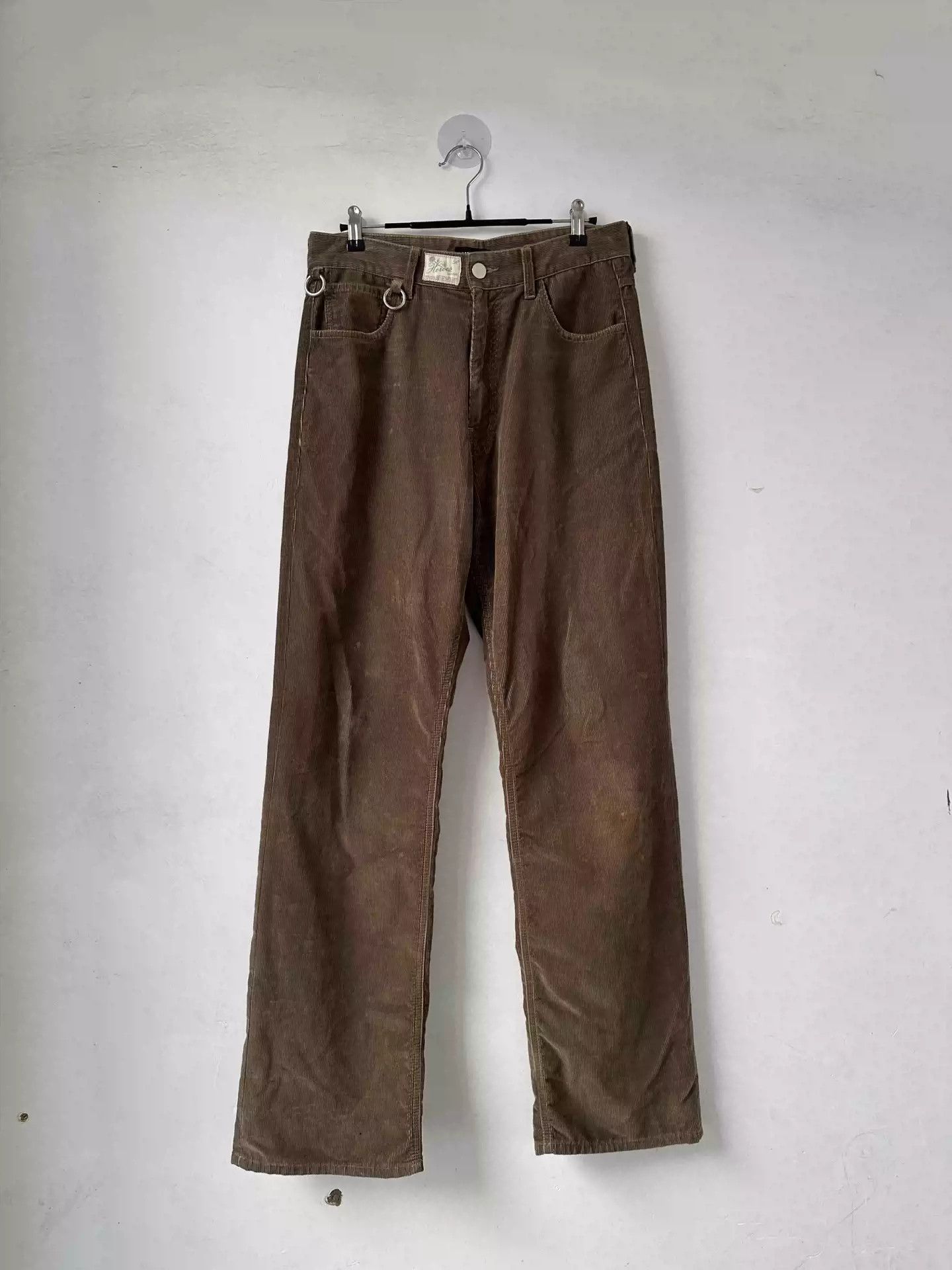 Raf Simons Raf simons 19aw relaxed fit corduroy loop buckle micro pants Size US 28 / EU 44 - 1 Thumbnail