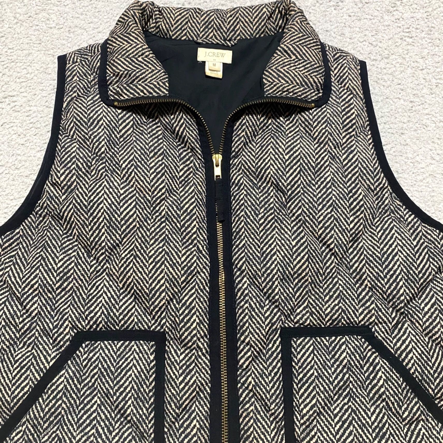 J.Crew J.CREW Vest Womens Medium Down Quilted Full Zip Puffer Multicolor Color M 1/2 Zip? Size M / US 6-8 / IT 42-44 - 5 Thumbnail