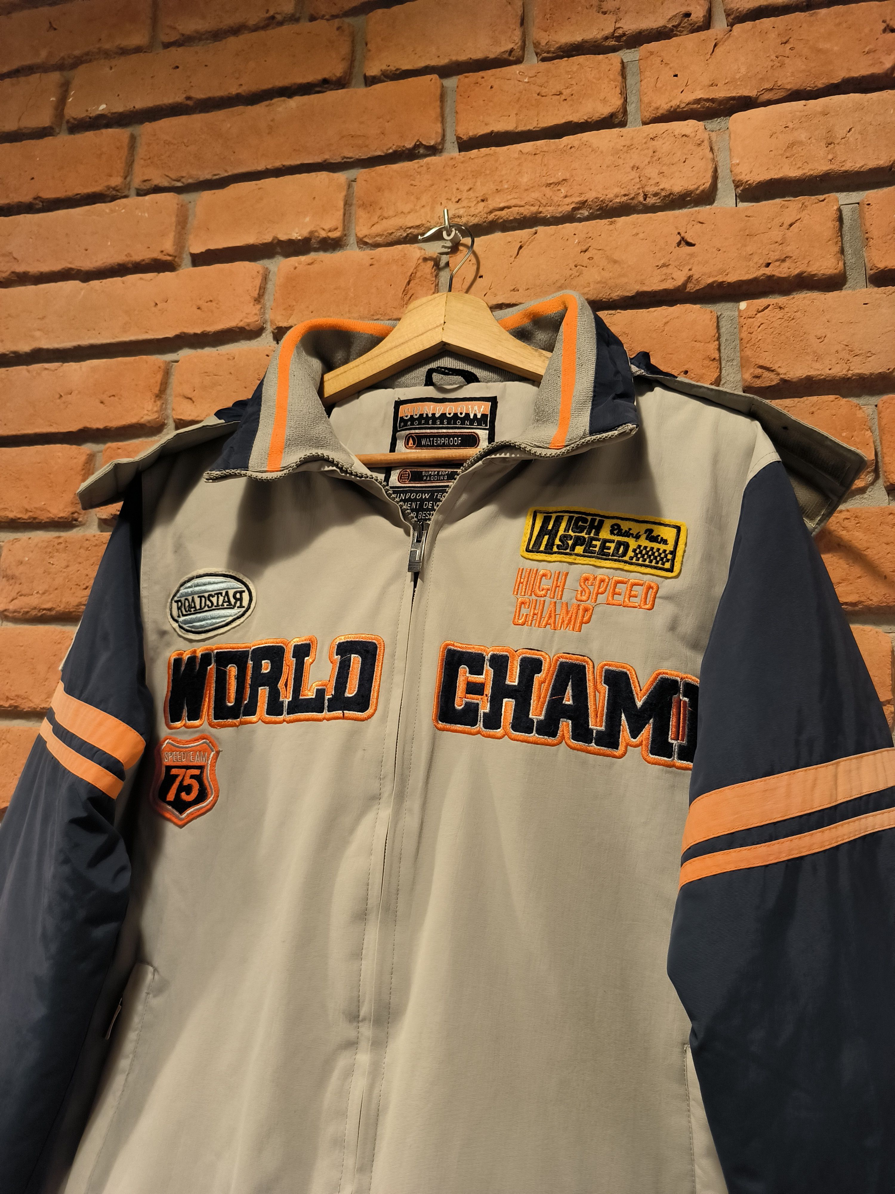 Vintage Vintage Racing Jacket High Speed World Champ Road Size US S / EU 44-46 / 1 - 5 Thumbnail