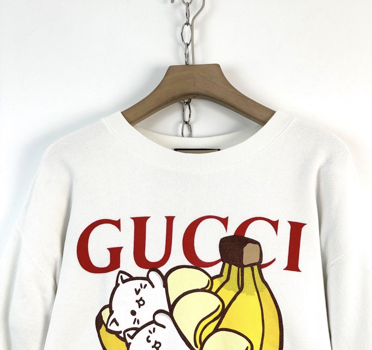 Gucci Gucci x Banany White Banana Cat Sweatshirt K12 Size S / US 4 / IT 40 - 3 Thumbnail