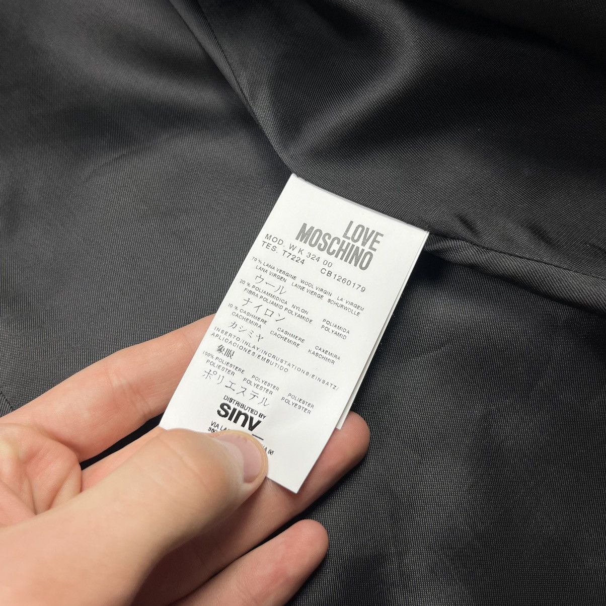 Love Moschino Love Moschino Cashmere Luxury Coat Black Size M / US 6-8 / IT 42-44 - 10 Thumbnail