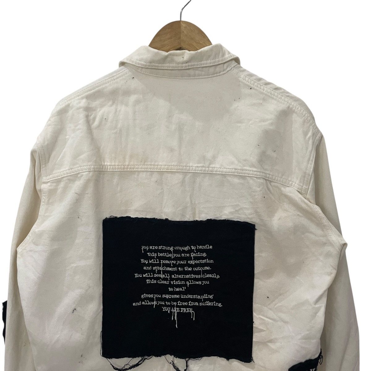Zara Vintage Zara Punk Motive Denim Jacket Size US L / EU 52-54 / 3 - 8 Thumbnail