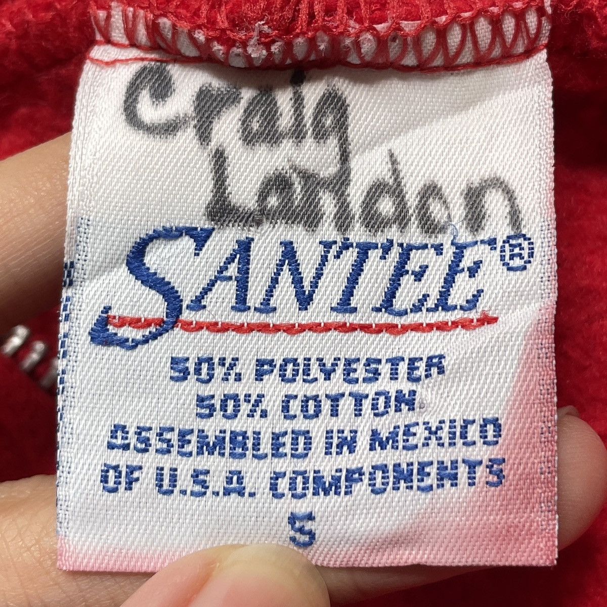 Vintage Vintage Brand Santee Made In Usa Zipper Hoodie 1980s Size US S / EU 44-46 / 1 - 11 Thumbnail