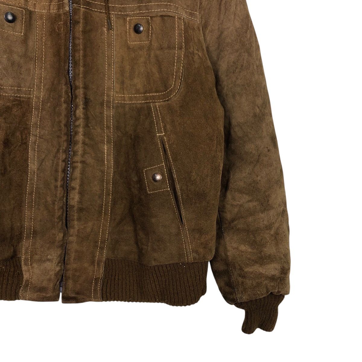 Japanese Brand 📌Vintage Genuine Leather Jacket Suede Cow Hide Issey Miyake Size US M / EU 48-50 / 2 - 6 Thumbnail