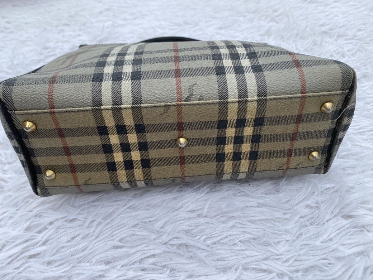 Burberry Rare Vintage 90s Burberry Nova Check Hand Bag Size ONE SIZE - 15 Thumbnail