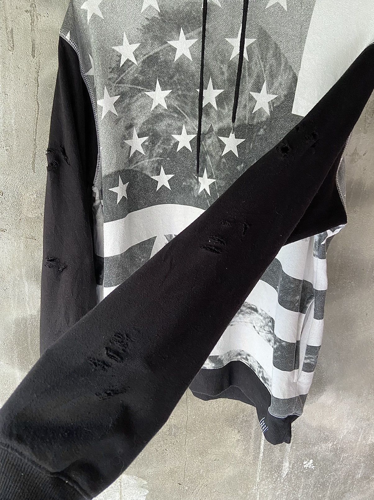 Hysteric Glamour × If Six Was Nine × Japanese Brand B ONE SOUL DISTRESSED HOODIE AMERICAN FLAG Size US L / EU 52-54 / 3 - 4 Thumbnail