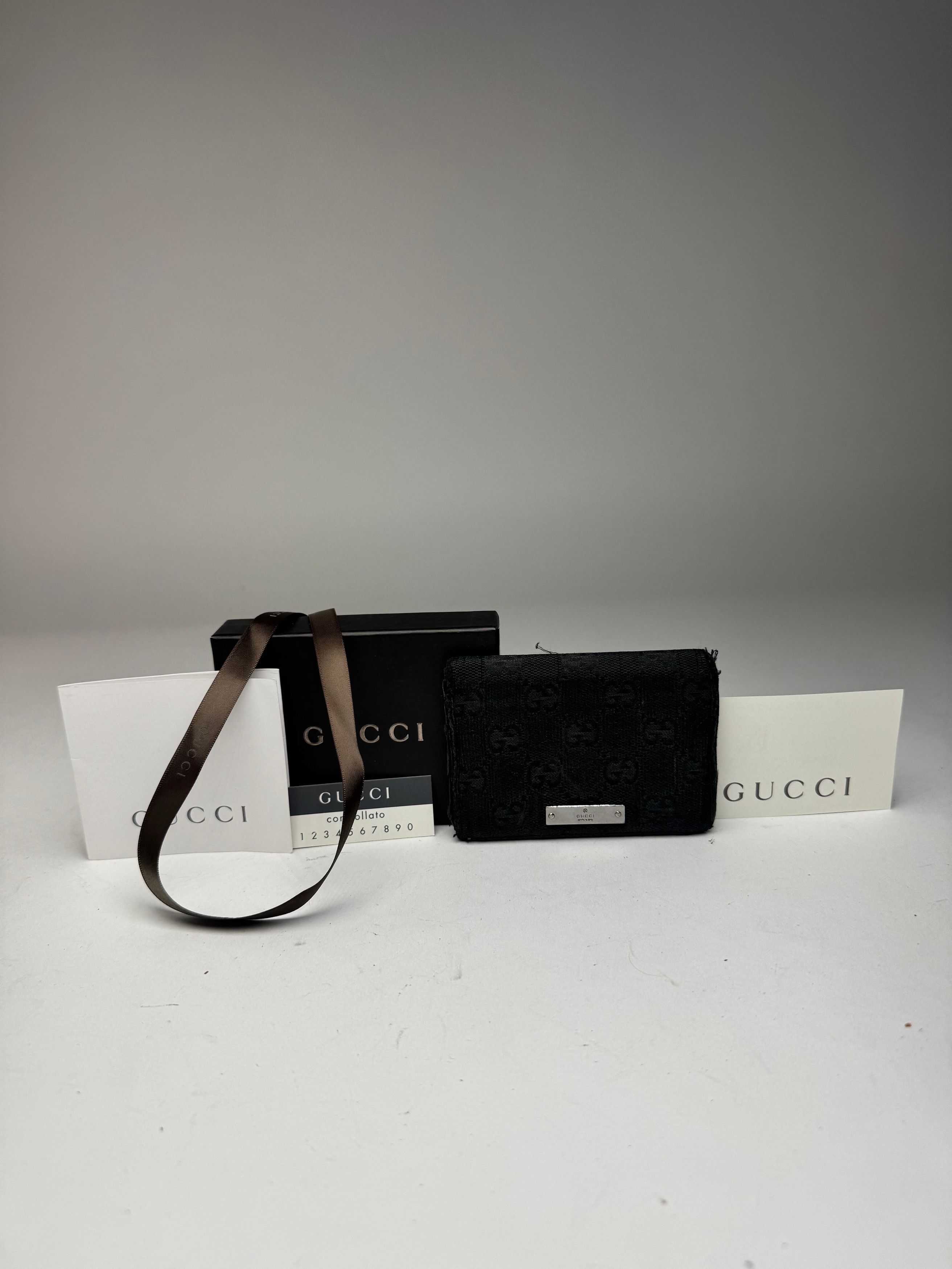 Gucci Vintage monogram Card Holder Black Size ONE SIZE - 1 Thumbnail