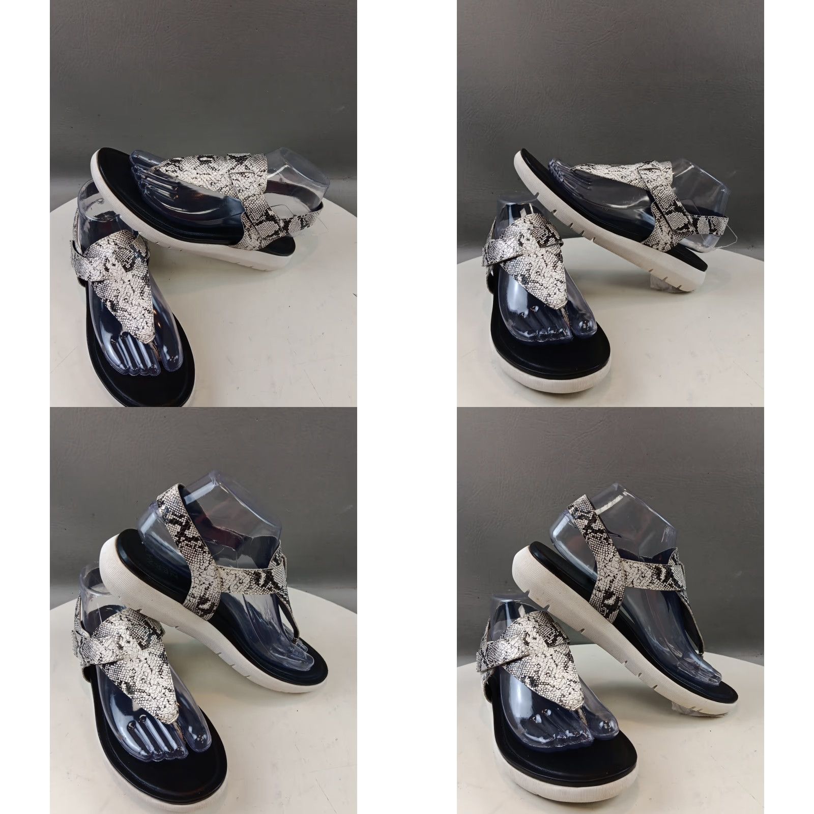 Naturalizer Naturalizer Sandal Womens US Size 8 M Leather White Snake T-Strap Casual Shoes Size US 5 / IT 35 - 10 Thumbnail