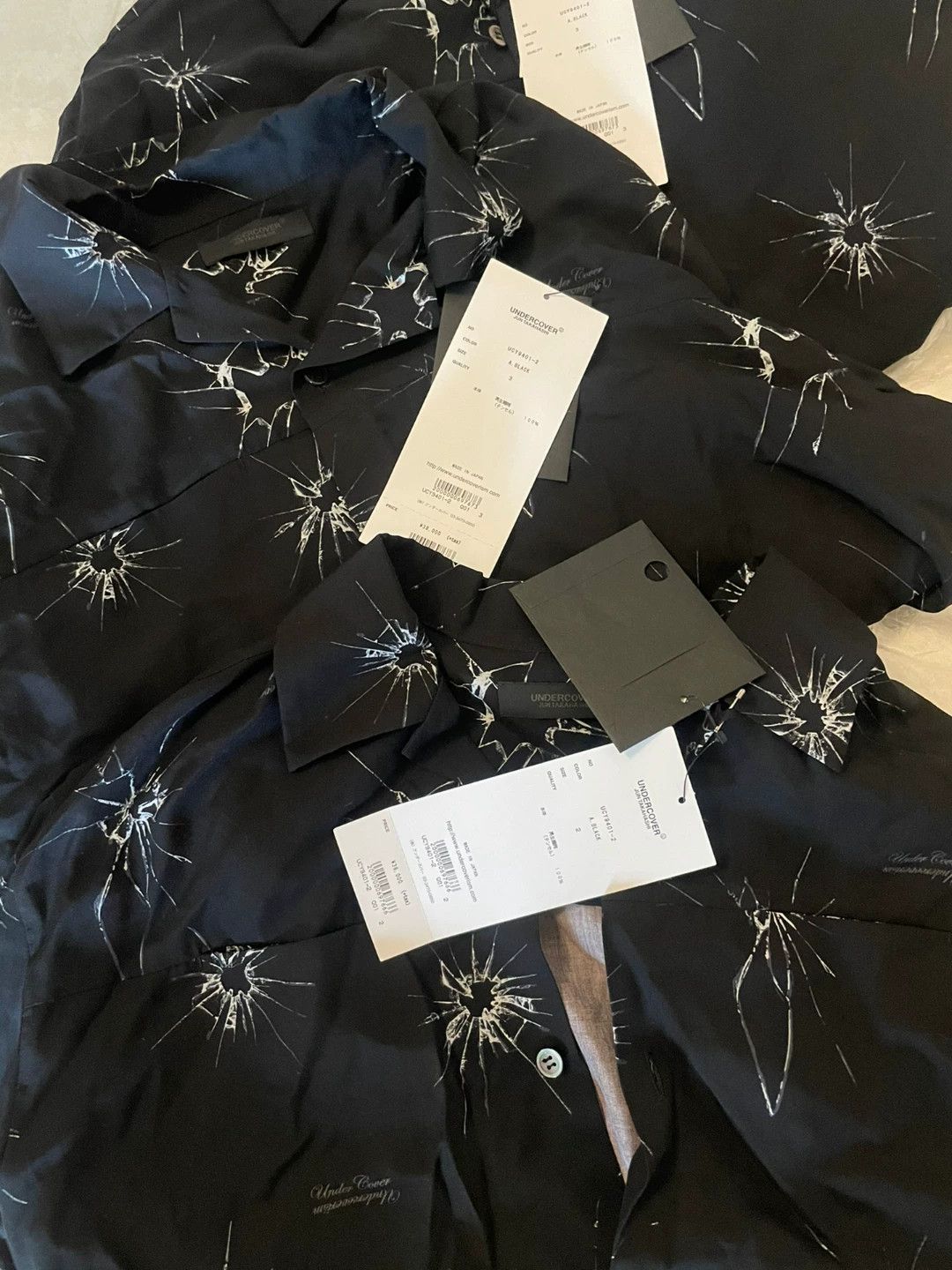 Undercover Undercover 20ss Cuban Collar Spider Web Glass Shirt Black 2 Size US M / EU 48-50 / 2 - 3 Thumbnail