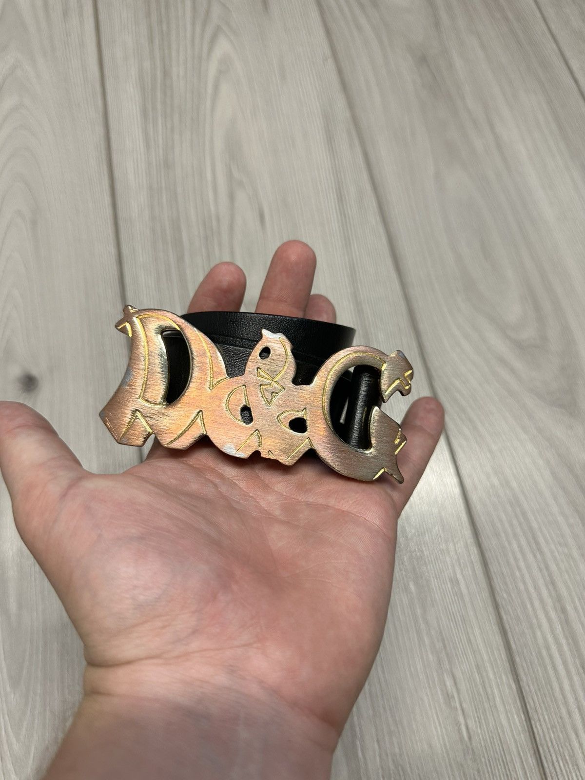 Dolce & Gabbana Vintage Dolce & Gabanna archive avant garde drip drill belt Size ONE SIZE - 3 Thumbnail