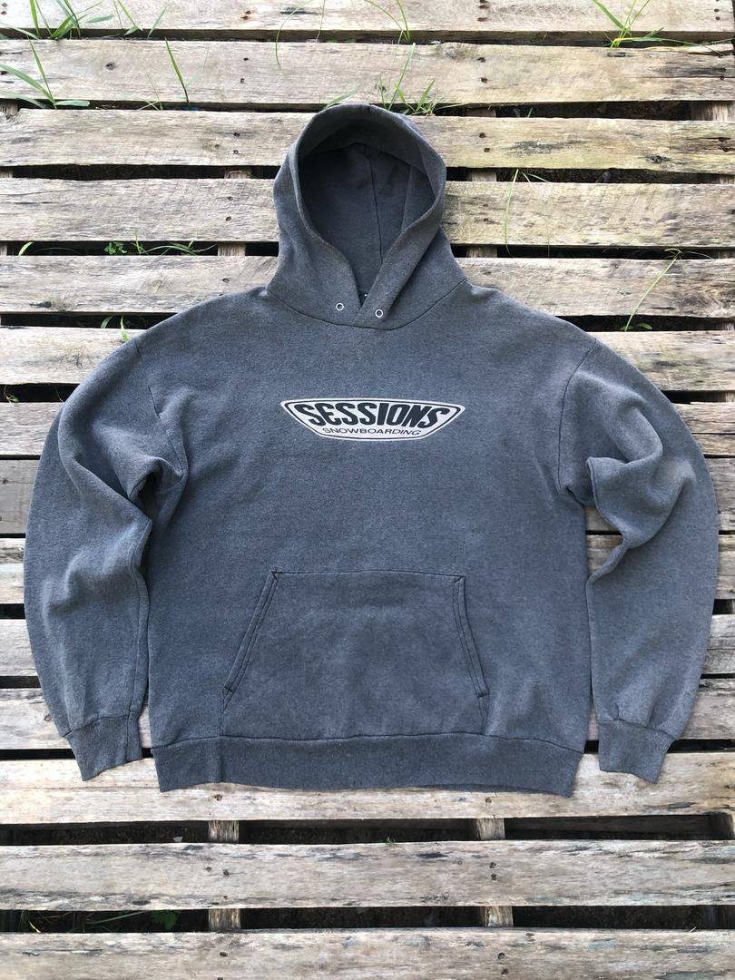 Sessions × Vintage Vintage 90s Sessions Snowboarding Hoodie Size US M / EU 48-50 / 2 - 1 Thumbnail