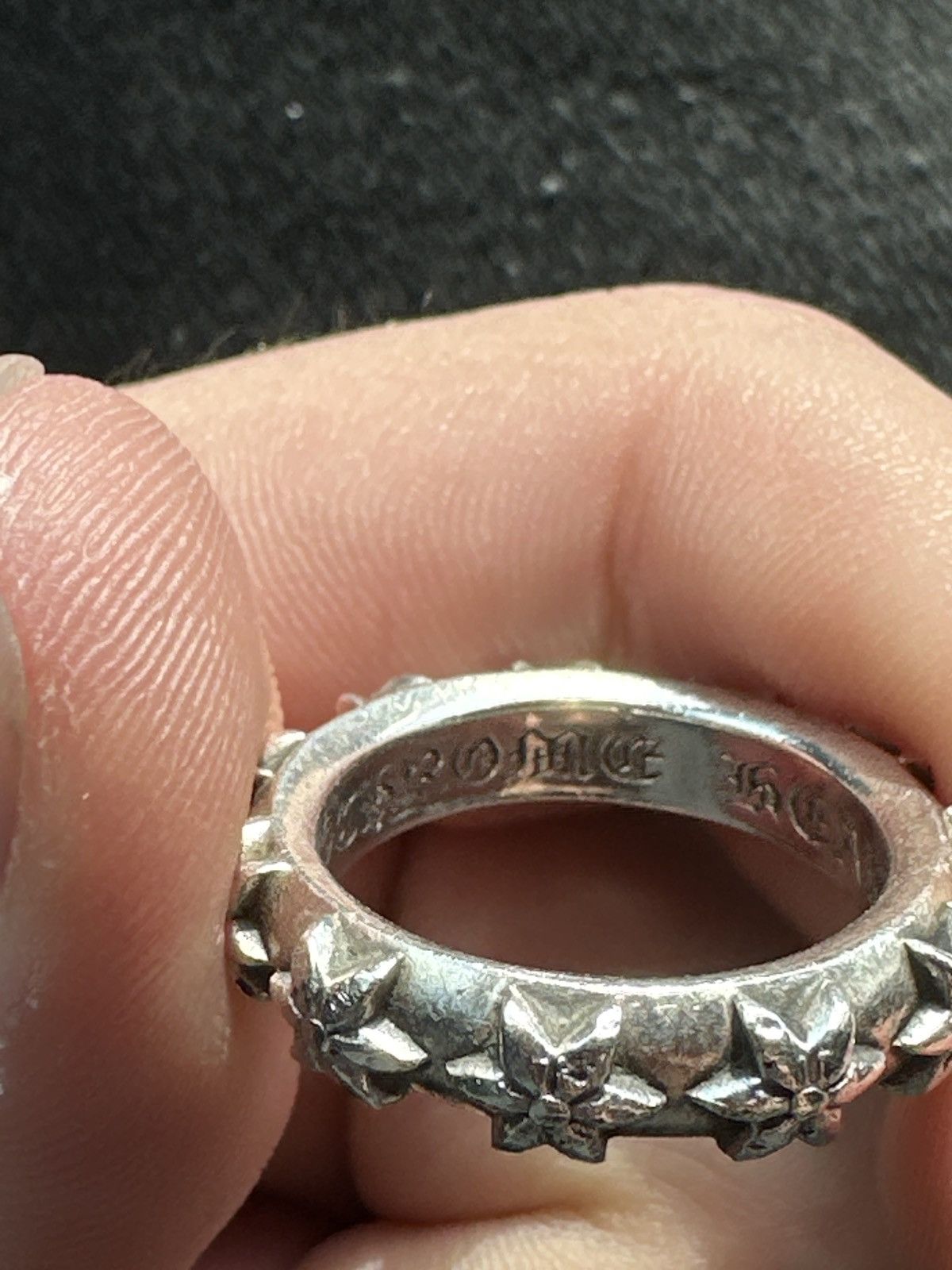 image of Chrome Hearts Silver Star Ring, Men's