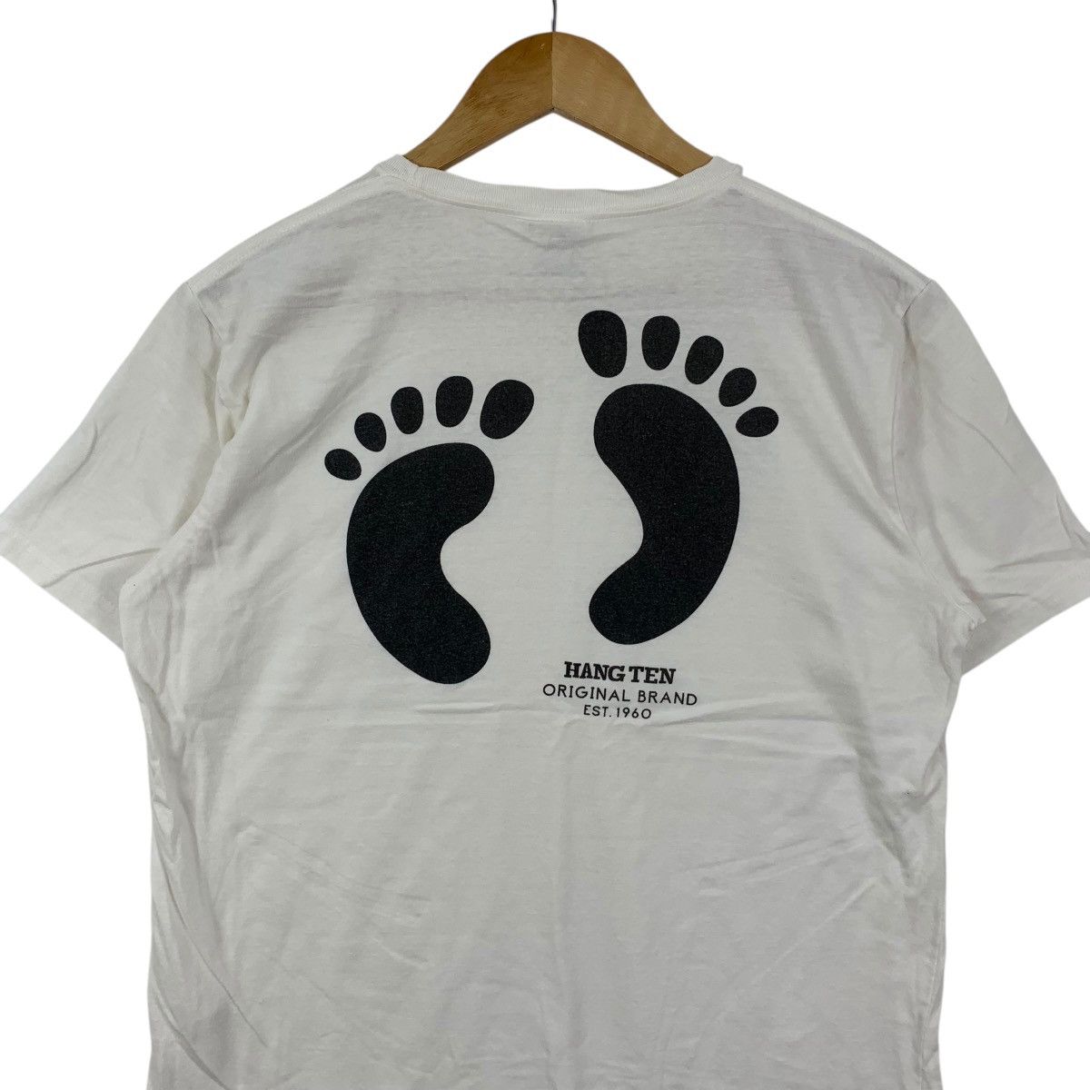 Hang Ten Vintage HANG TEN CALIFORNIA Surf Foot Logo Tee Shirt Top Size US XL / EU 56 / 4 - 7 Thumbnail