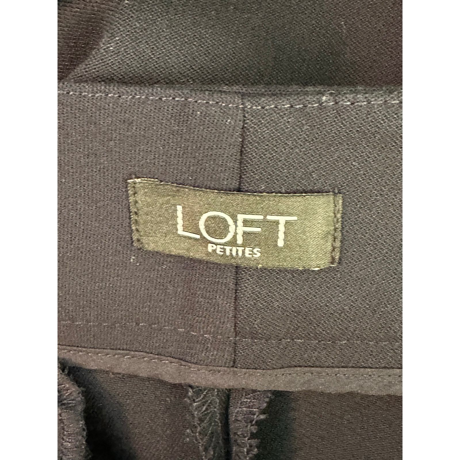 Loft LOFT blue Marissa navy blue dress trousers pants size 16P Size 40" / US 18 - 3 Thumbnail