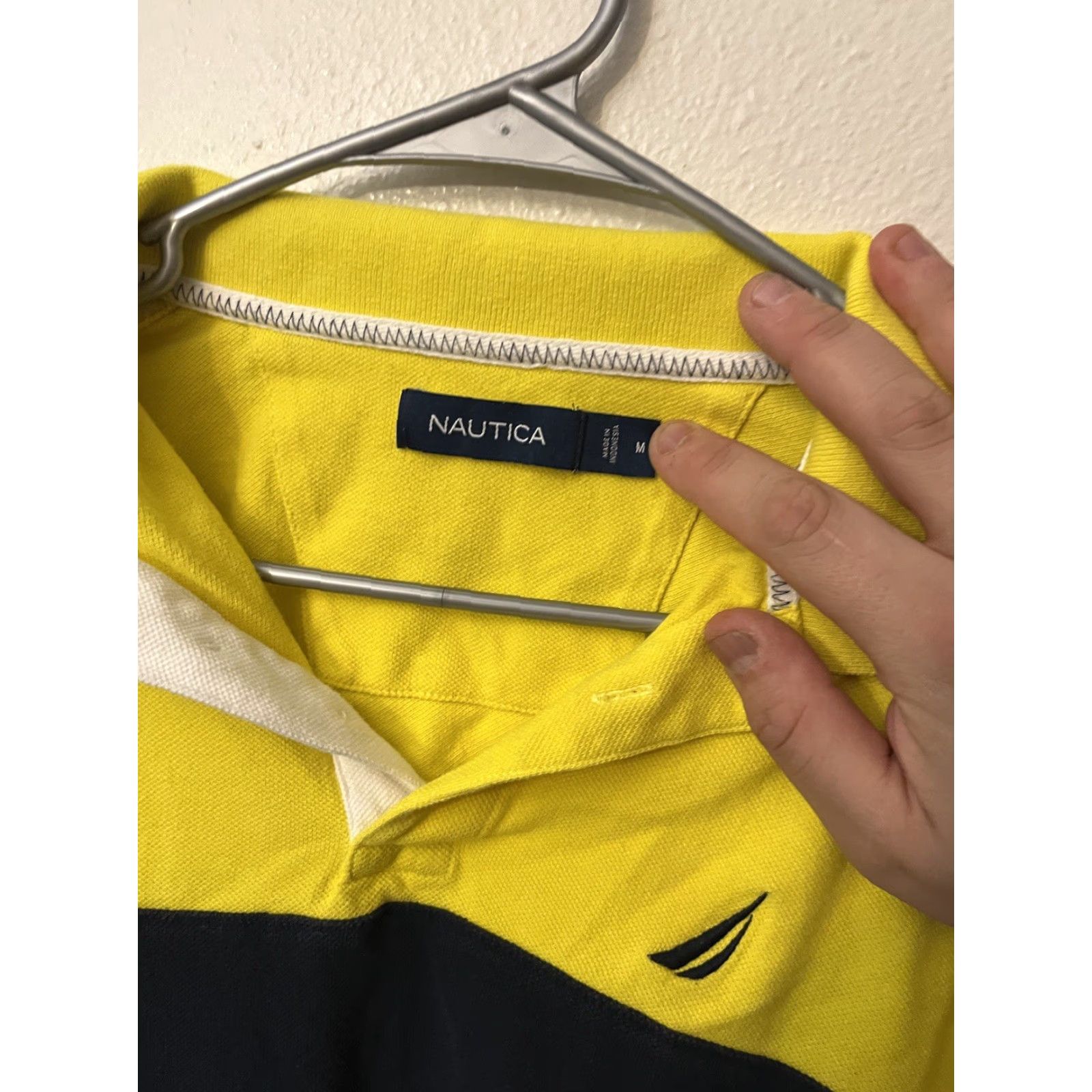 Nautica Nautica Polo Shirt Mens M Multicolor Striped Short Sleeve Cotton Logo Classic Golf Boating Shirt Size US M / EU 48-50 / 2 - 3 Thumbnail