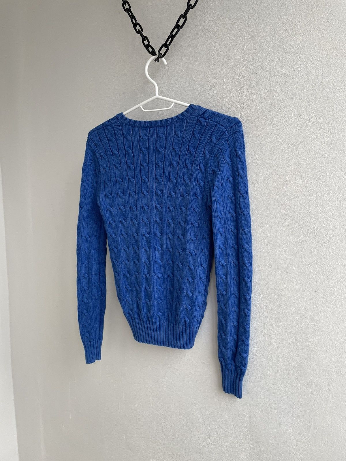 Polo Ralph Lauren Polo Ralph Lauren PRL Cable Knit Jumper Navy Blue Sweater Size XS / US 0-2 / IT 36-38 - 9 Thumbnail