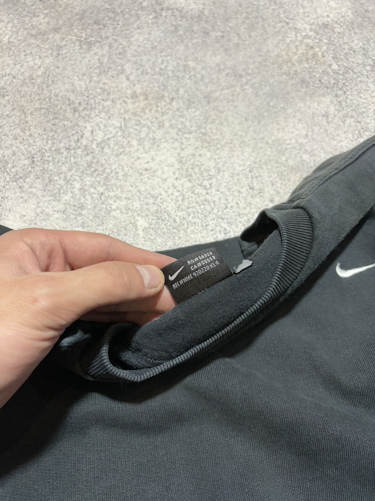 Nike × Vintage Vintage 00s Nike Sweatshirt Drill Black Small Logo size S Size US S / EU 44-46 / 1 - 9 Thumbnail