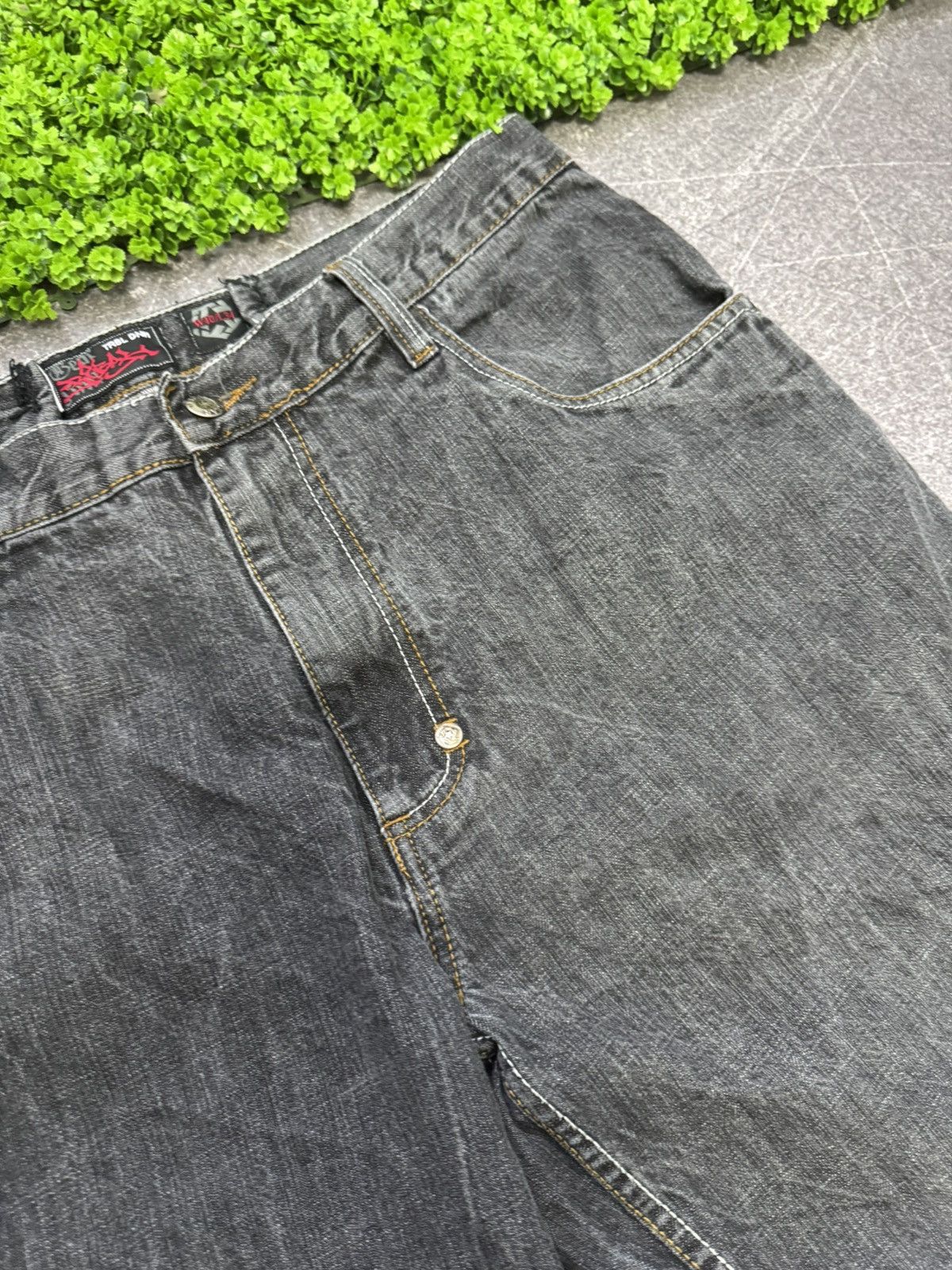 Japanese Brand distressed opium affliction style tribaldenim jeans Size US 34 / EU 50 - 18 Thumbnail