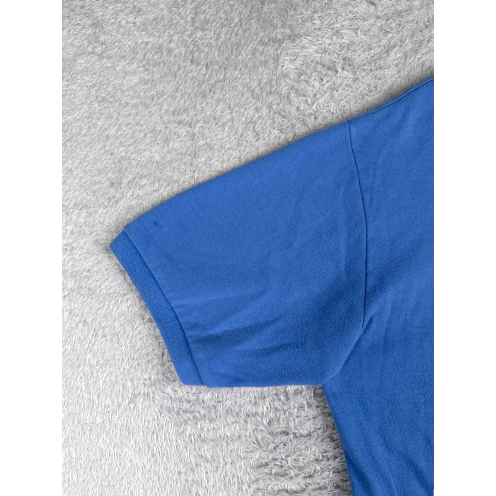 Ralph Lauren VINTAGE Ralph Lauren Polo Shirt Mens Large Blue 100% Cotton Knit Short Sleeve Polo Shirt Mens Large Blue 100% Cotton Knit Short Sleeve Size US L / EU 52-54 / 3 - 3 Thumbnail