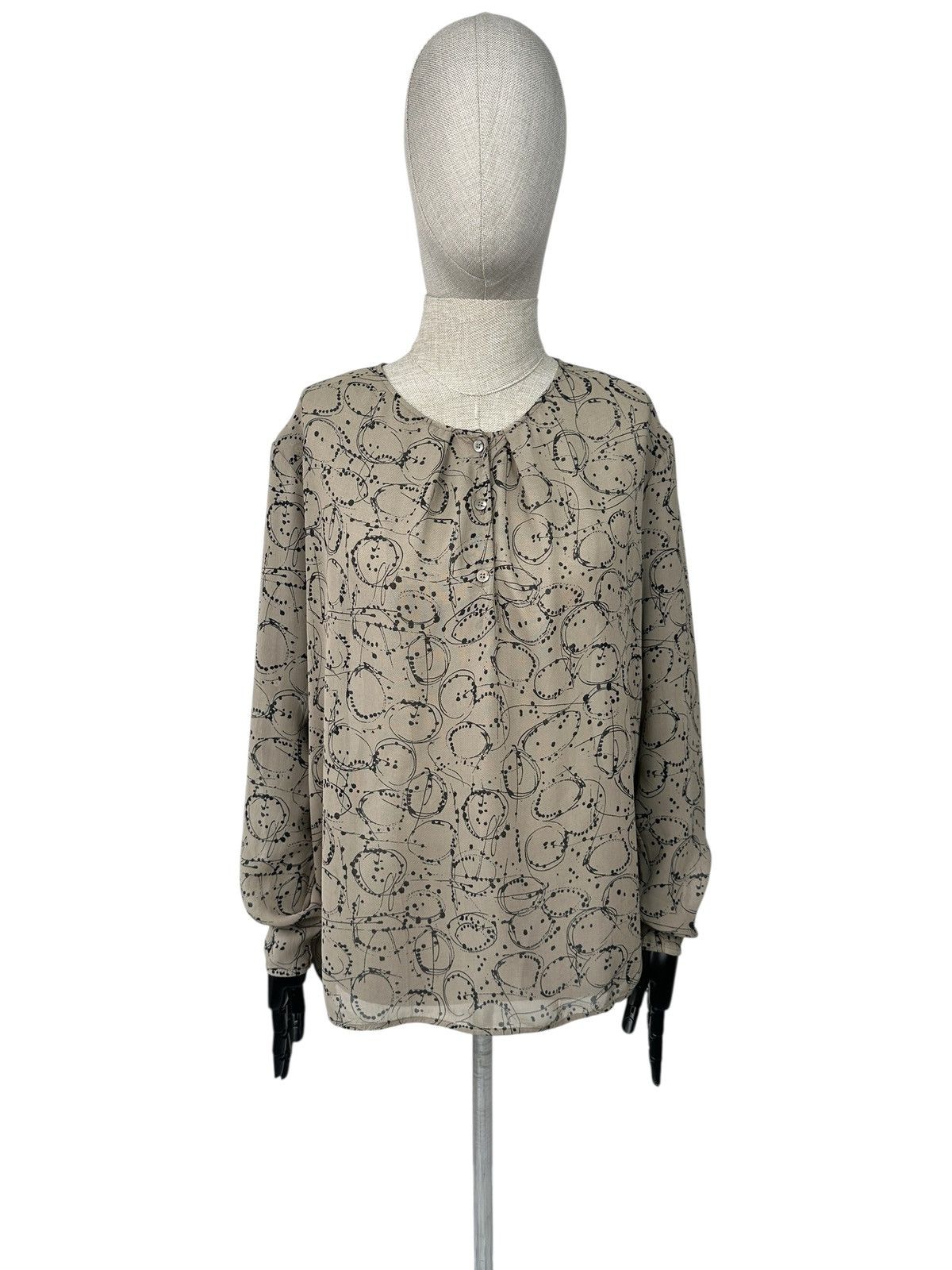 Transit TRANSIT PAR SUCH Geometric Pattern Viscose Blouse Shirt Size M / US 6-8 / IT 42-44 - 1 Thumbnail