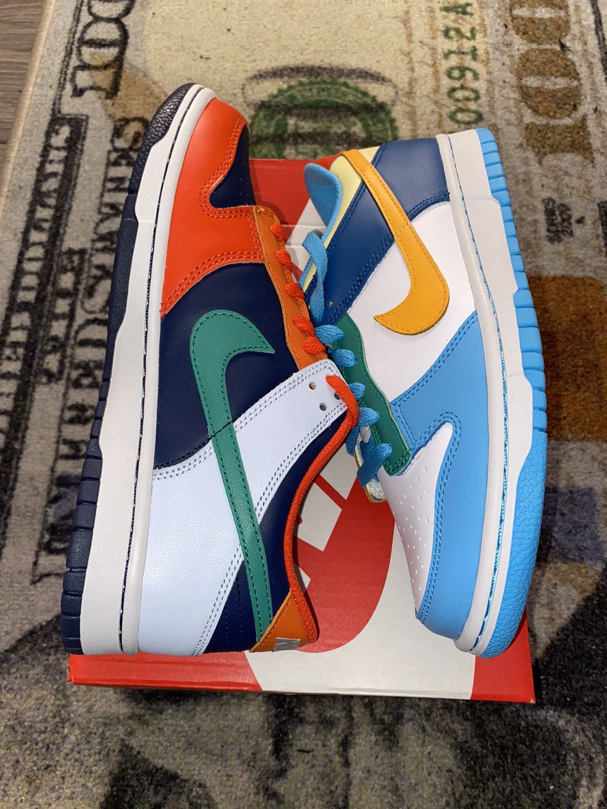image of Nike Dunk Low What The (5Y Grade School) Shoes, Women's (Size 6.5)